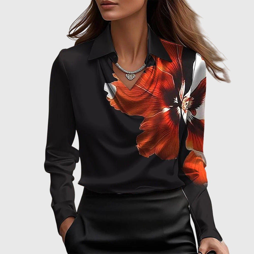 Brooklyn | Elegant Blouse in Shiny Satin